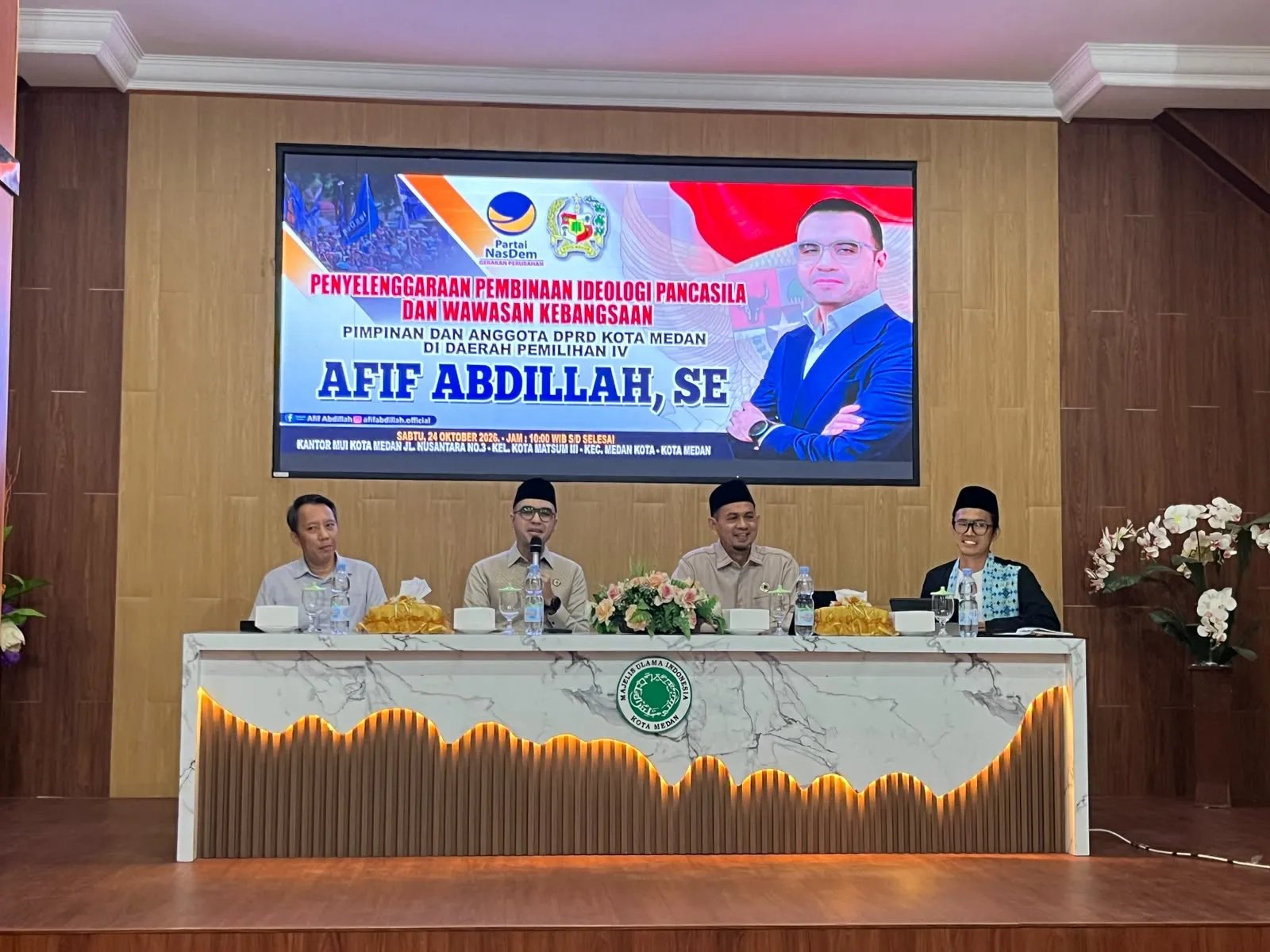 Sosialisasi Wasbang dan Ideologi Pancasila, Anggota DPRD Medan Afif Abdillah: Pakai AI, Etika Jangan Mati