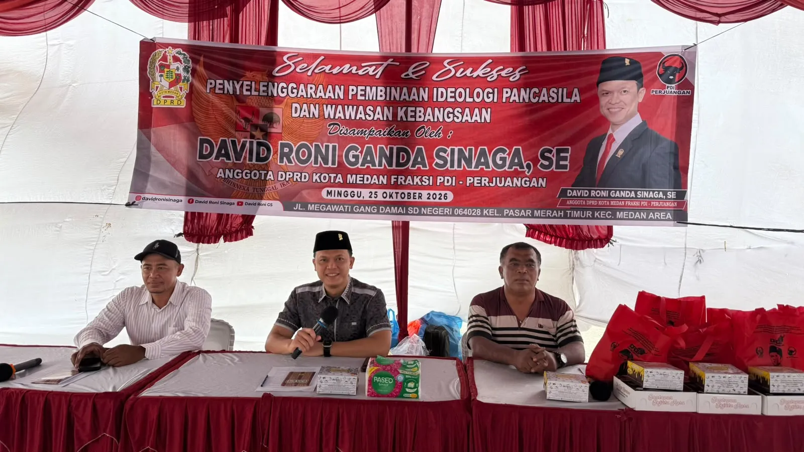 David Roni Ganda Sinaga Perkuat Pemahaman Warga tentang Pancasila dan Toleransi