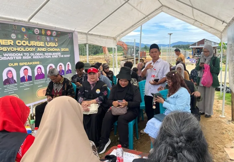 USU Dampingi Warga Terdampak Bencana Di Garoga