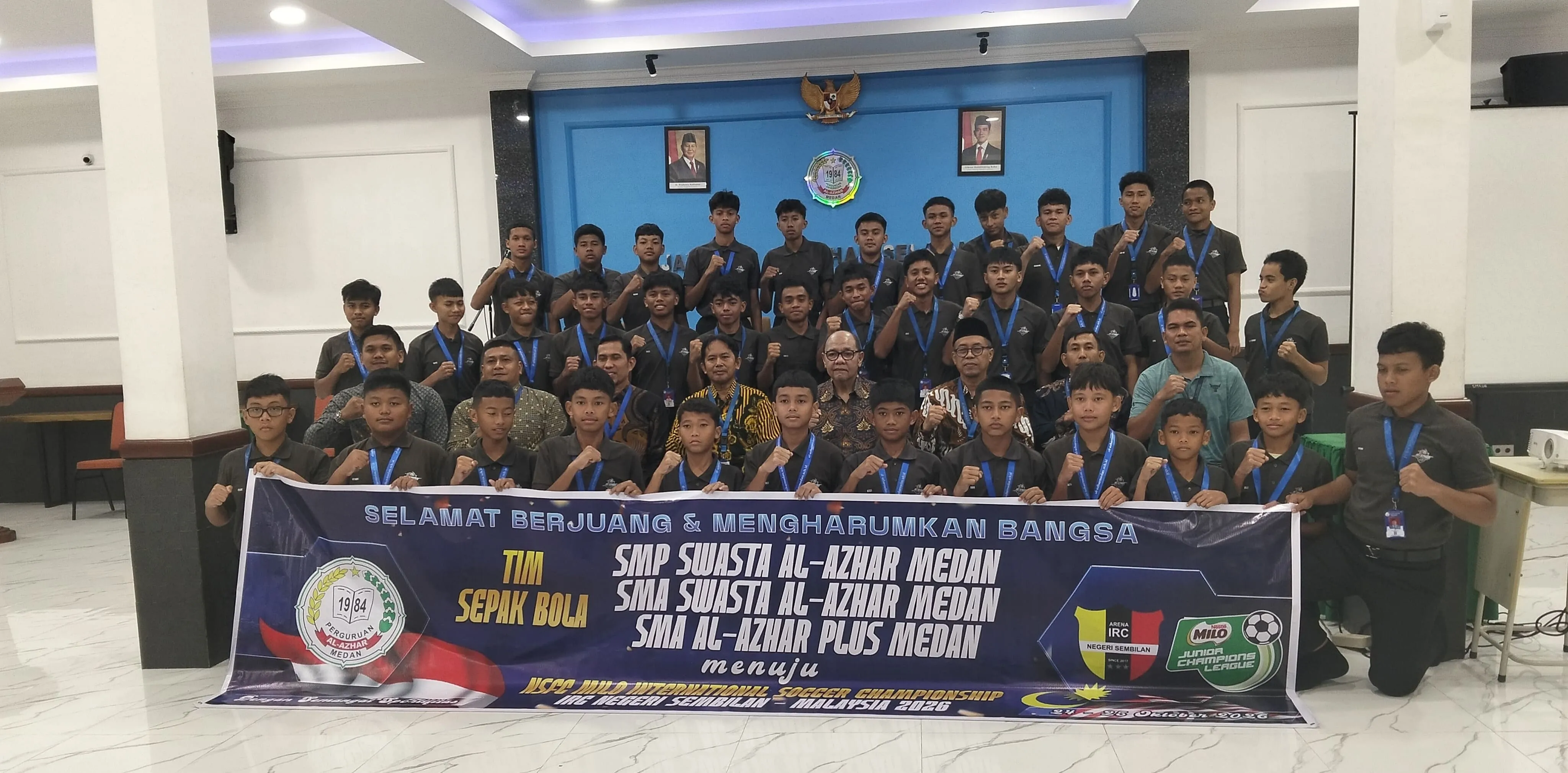 Tim Al Azhar Medan Siap Berlaga Di NSFC Milo International Soccer Championship Malaysia