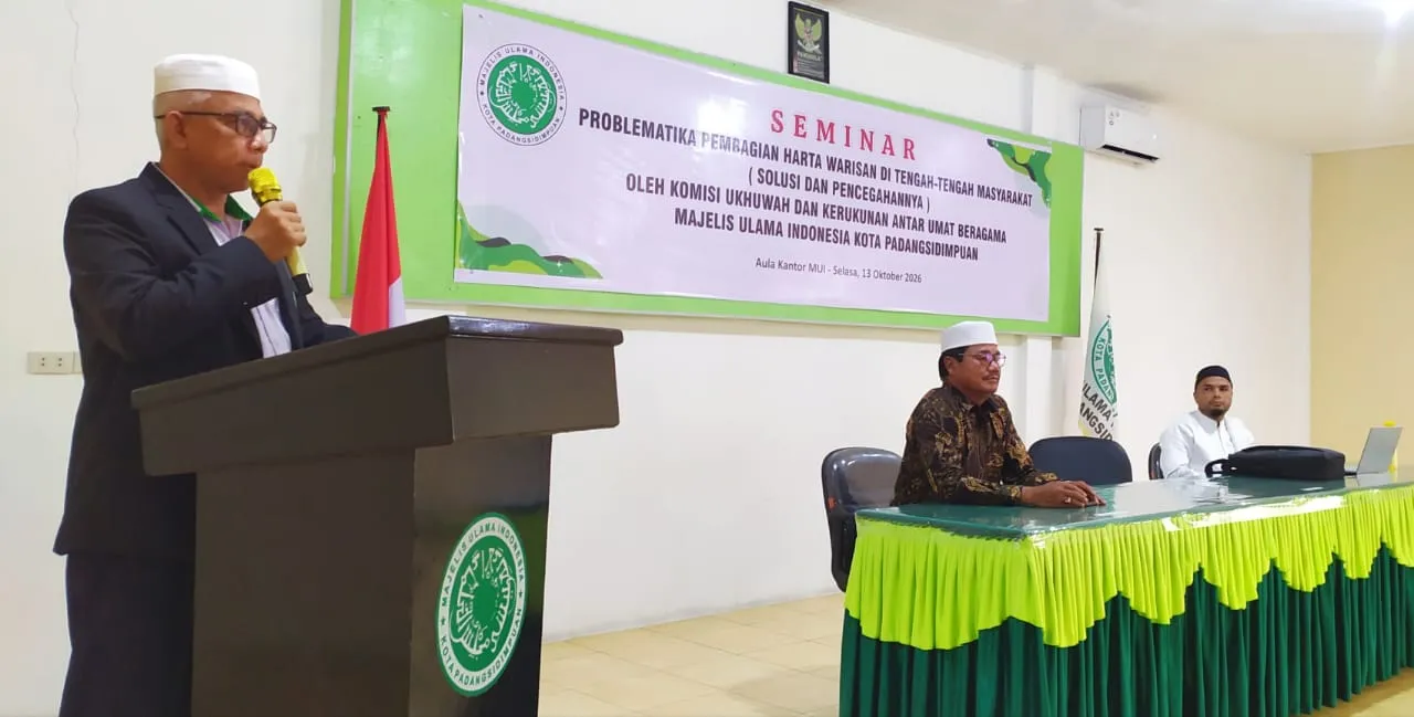 MUI P. Sidimpuan Bahas Problematika Pembagian Harta Warisan, Hindari Sifat Zalim