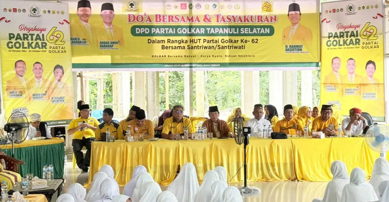 Peringati HUT ke-62, Golkar Tapsel Lakukan Berbagai Aksi Sosial