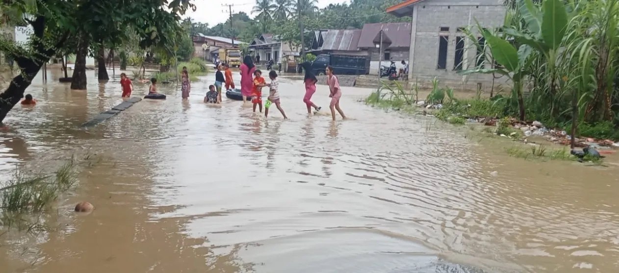 Dua Kecamatan dan 11 Desa Terendam Banjir di Nagan Raya