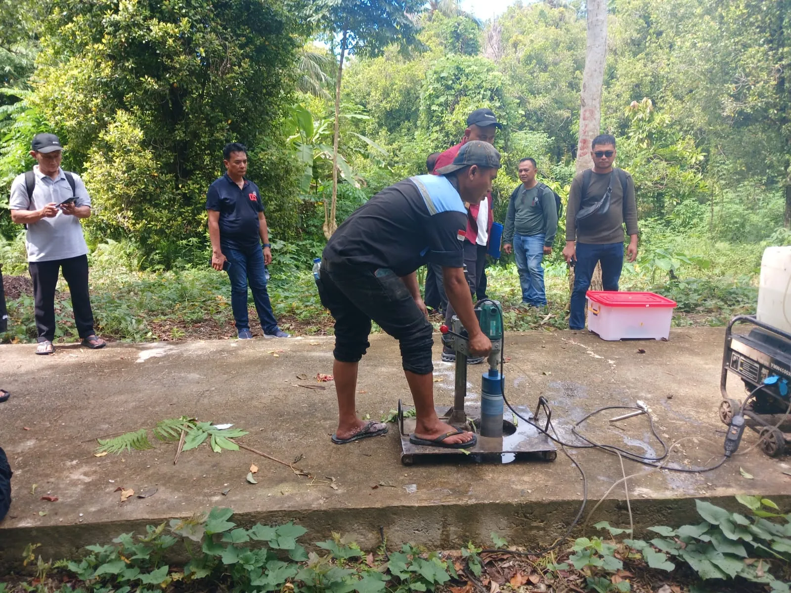 Polres Nias Mulai Sidik Proyek Rabat Beton di Nias Barat Senilai Rp1,495 Miliar
