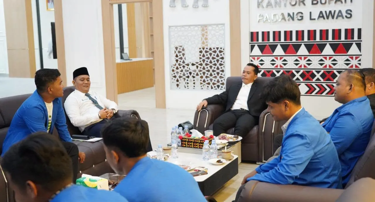 Bupati Padanglawas Buka Ruang Sinergi dengan PMII untuk Kemajuan Daerah