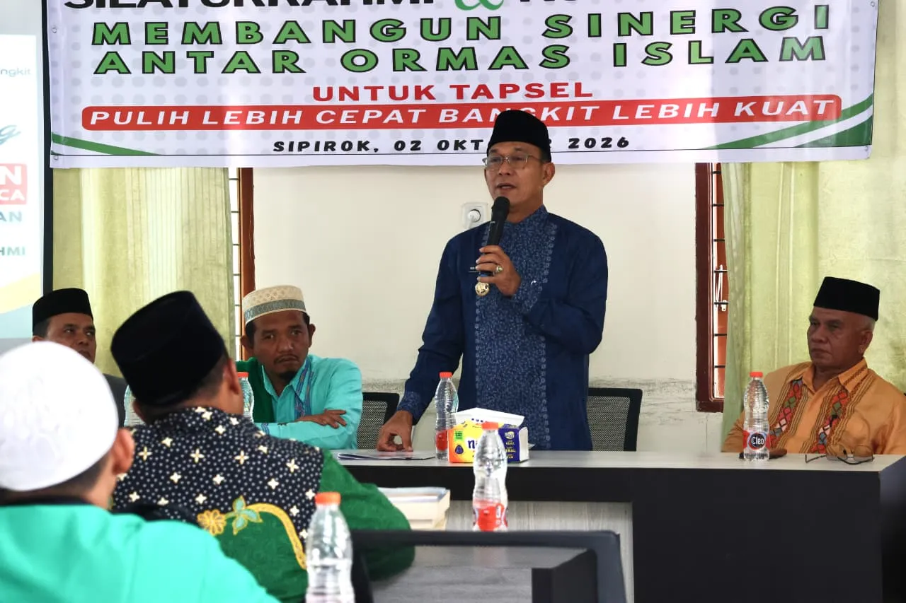 Bupati Tapsel Minta Ormas Islam Percepat Pemulihan Pascabencana