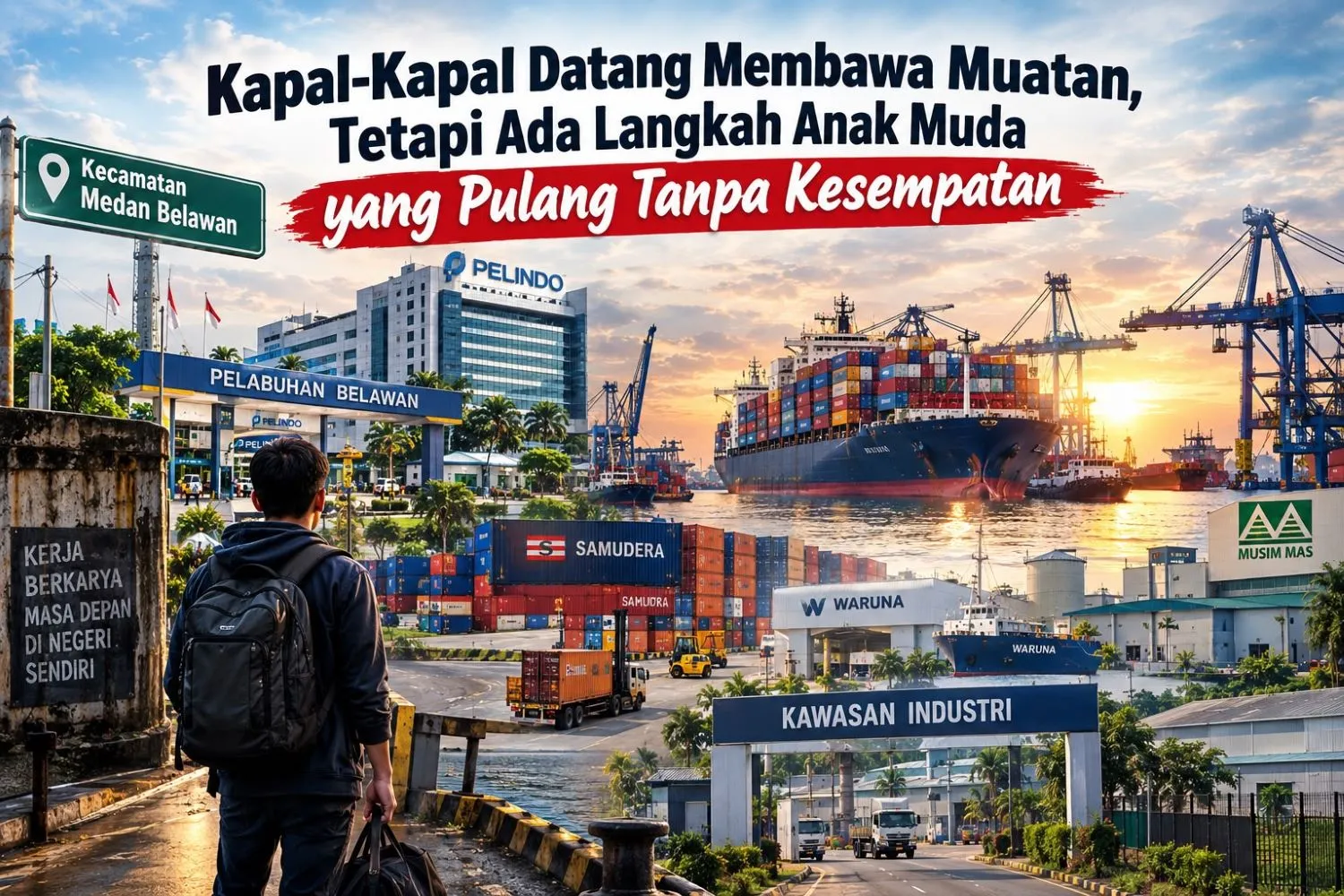 Kapal-Kapal Datang Membawa Muatan, tetapi Ada Langkah Anak Muda yang Pulang Tanpa Kesempatan