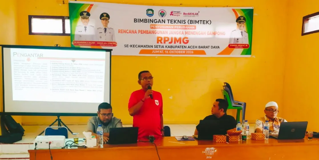 Perubahan RPJMG di Abdya Tak Boleh Asal, DPMP4 Ingatkan Keuchik