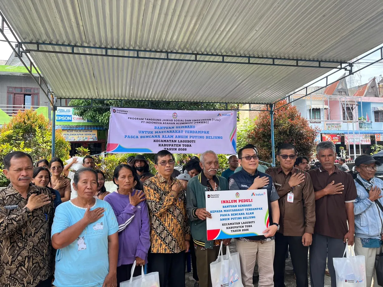 INALUM Bantu 46 KK Korban Puting Beliung di Toba