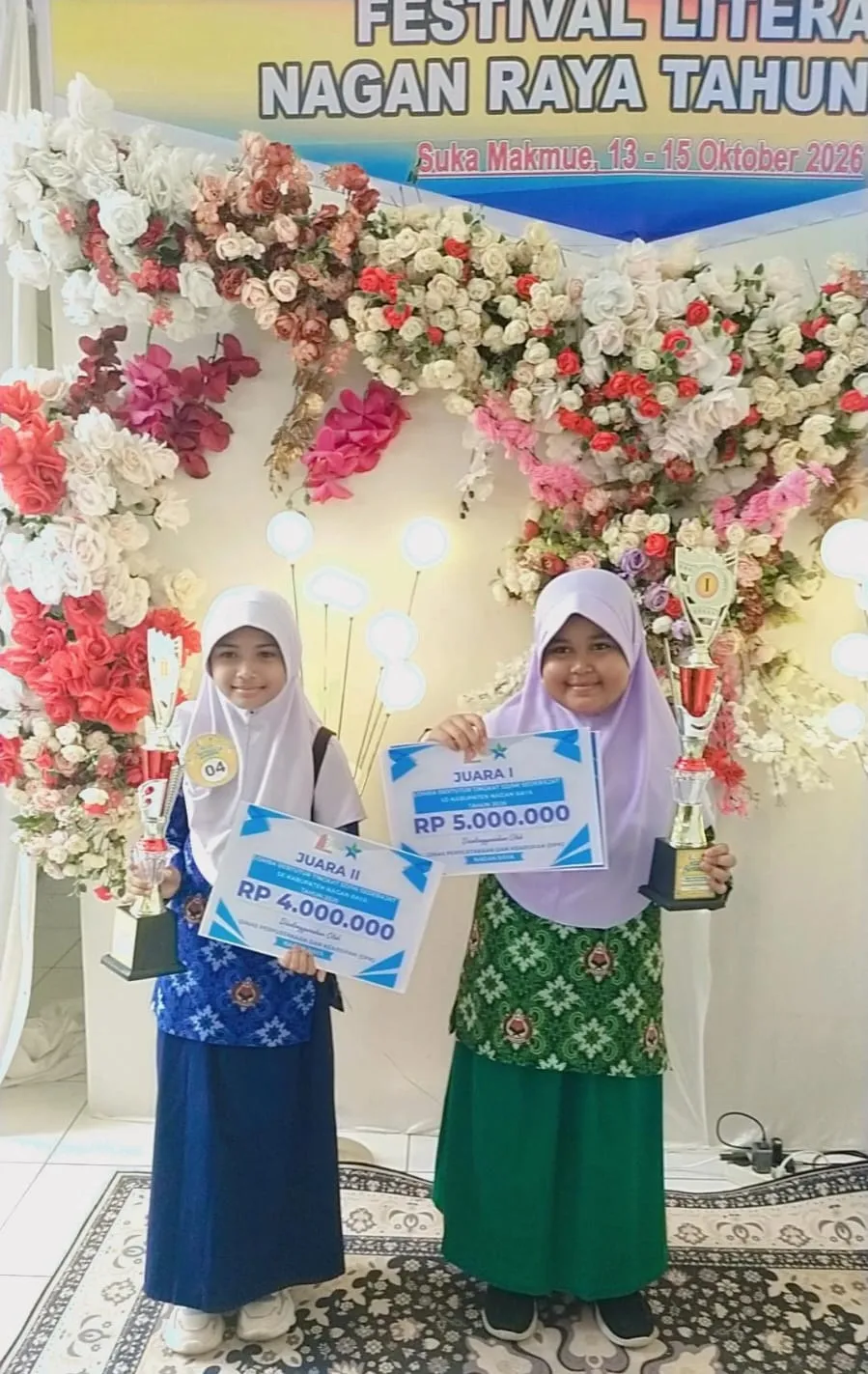 Dua Siswi MIN Nagan Raya Juara Lomba Bertutur Festival Literasi 2026
