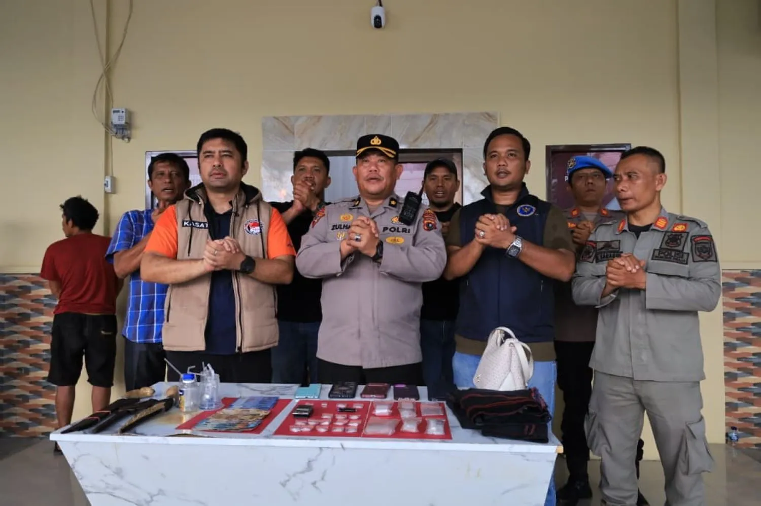 Polres Batubara Gerebek Sarang Narkoba di Nibung Hangus, Tiga Pria Positif, Seorang Wanita Negatif