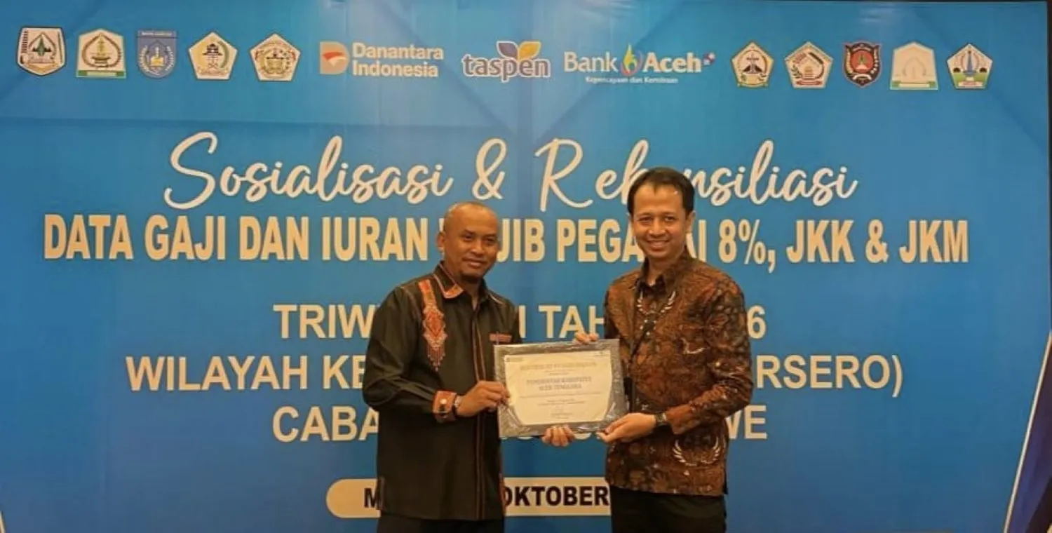 Aceh Tenggara Raih Juara II Penyetor Premi Terbaik Taspen 2026