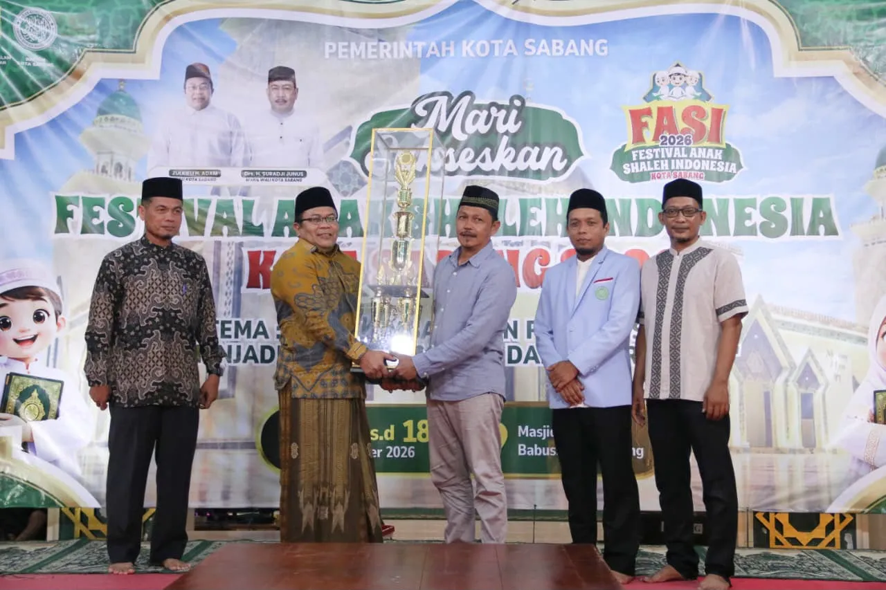 Tutup FASI 2026, Zulkifli Harap Anak-anak Sabang Jadi Generasi Qurani Berakhlak Mulia