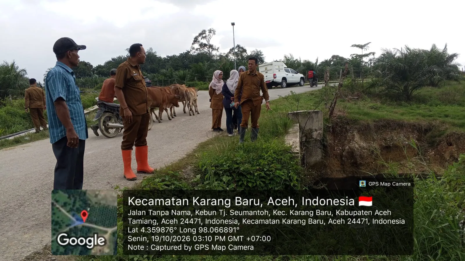 Respon Cepat,  DLHK Aceh Tamiang Tinjau Langsung Dugaan Pencemaran Lingkungan