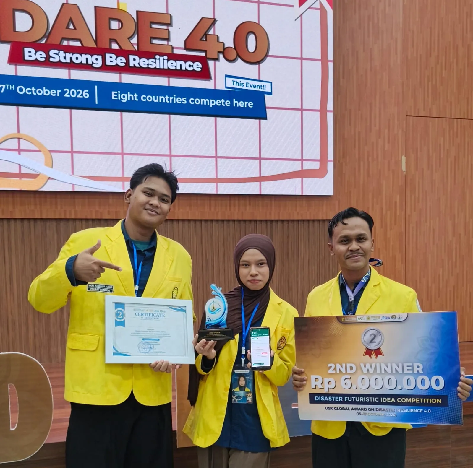 JAGA dari PNL Tembus Panggung Dunia, Raih Juara II Inovasi Mitigasi Bencana