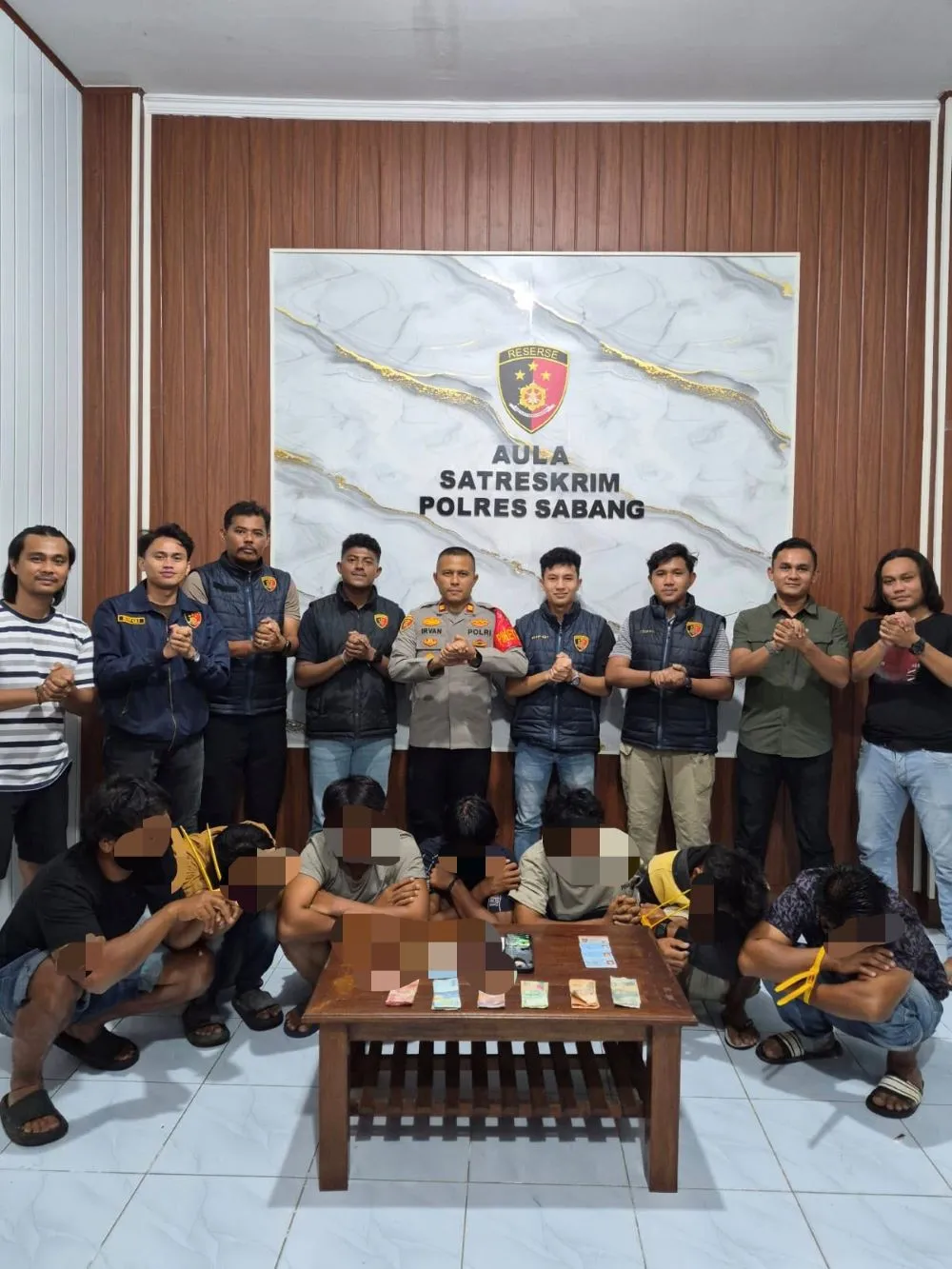 Polres Sabang Amankan Enam Terduga Pelaku Judi dan Judi Online