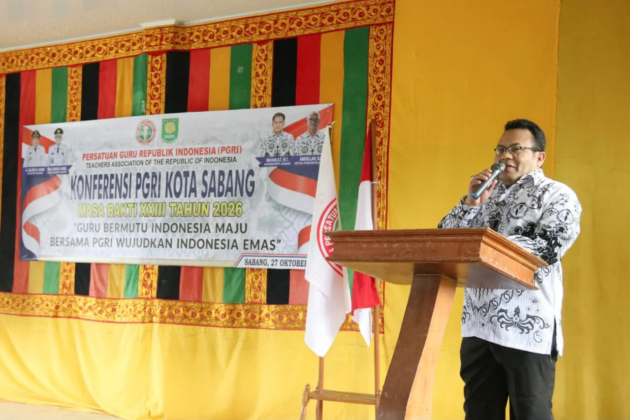 Wali Kota Sabang Ajak PGRI Perkuat Sinergi Tingkatkan Mutu Pendidikan