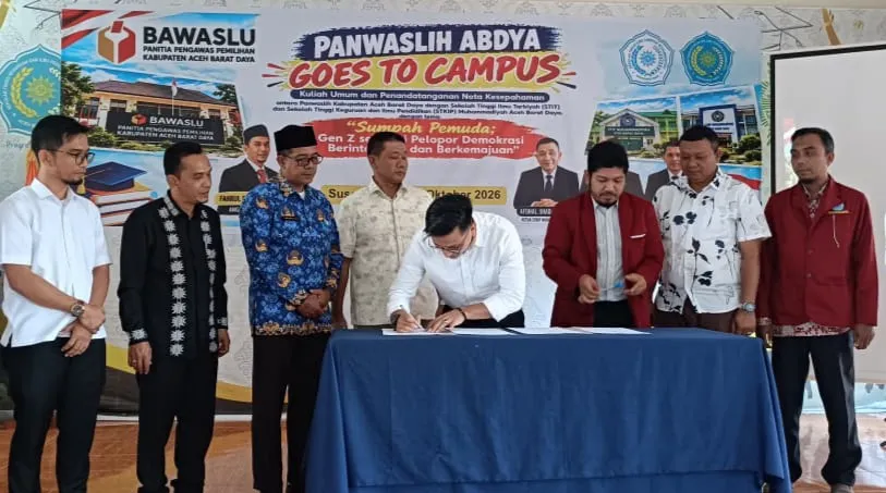 Panwaslu Abdya Gandeng Dua Kampus, Perkuat Pendidikan Demokrasi