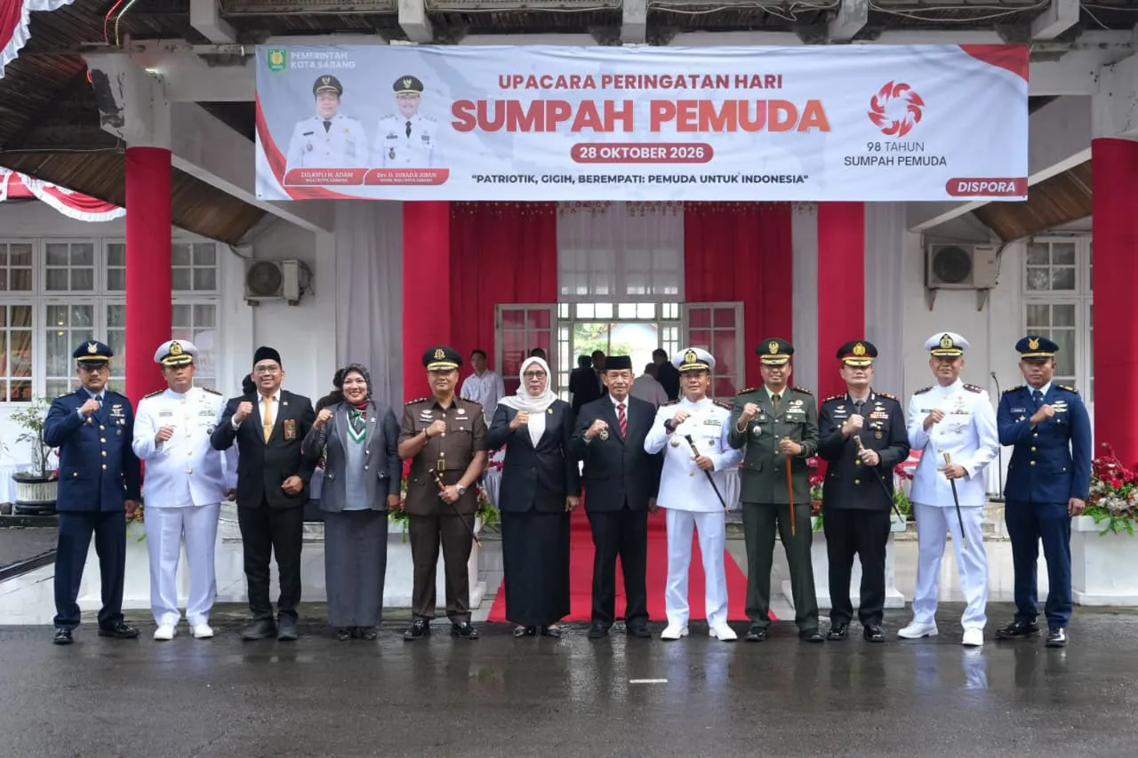 Wakil Wali Kota Sabang Pimpin Upacara Hari Sumpah Pemuda ke-98, Tekankan Pentingnya Peran Generasi Muda