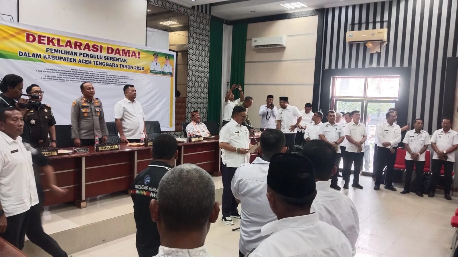 Pesan Tegas Bupati Agara: Jangan Pilih Calon Pengulu yang Suka Judi dan Narkoba