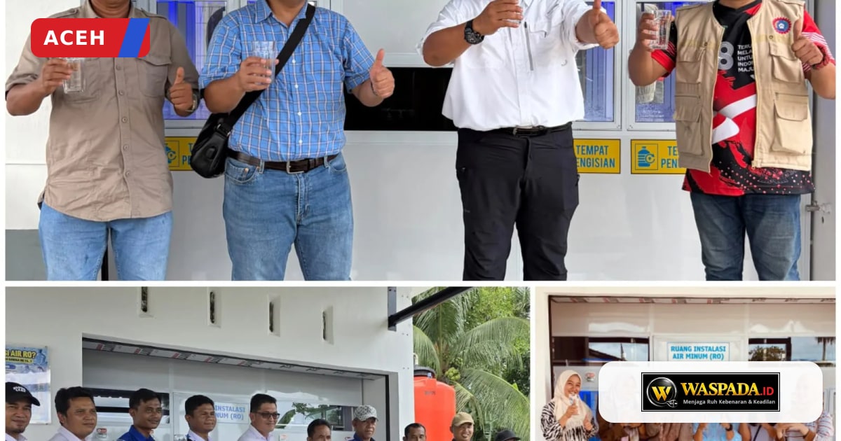 Sign Waspada PT Socfindo Seumayam Sediakan Air Minum Gratis bagi Karyawan | Waspada