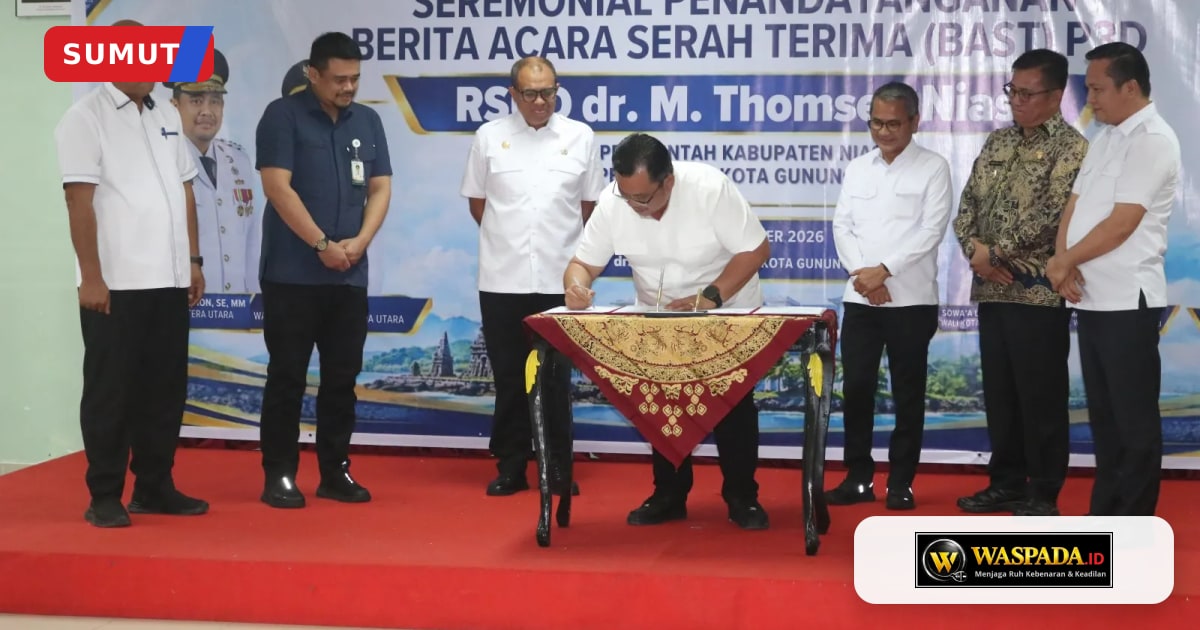 Sign Waspada Gubsu Hadiri Penyerahan RSUD dr. M. Thomsen Nias | Waspada