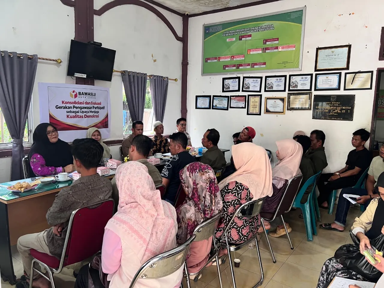 Bawaslu Langsa Perkuat Pengawasan Partisipatif dan Kesadaran Demokrasi di Buket Meutuah