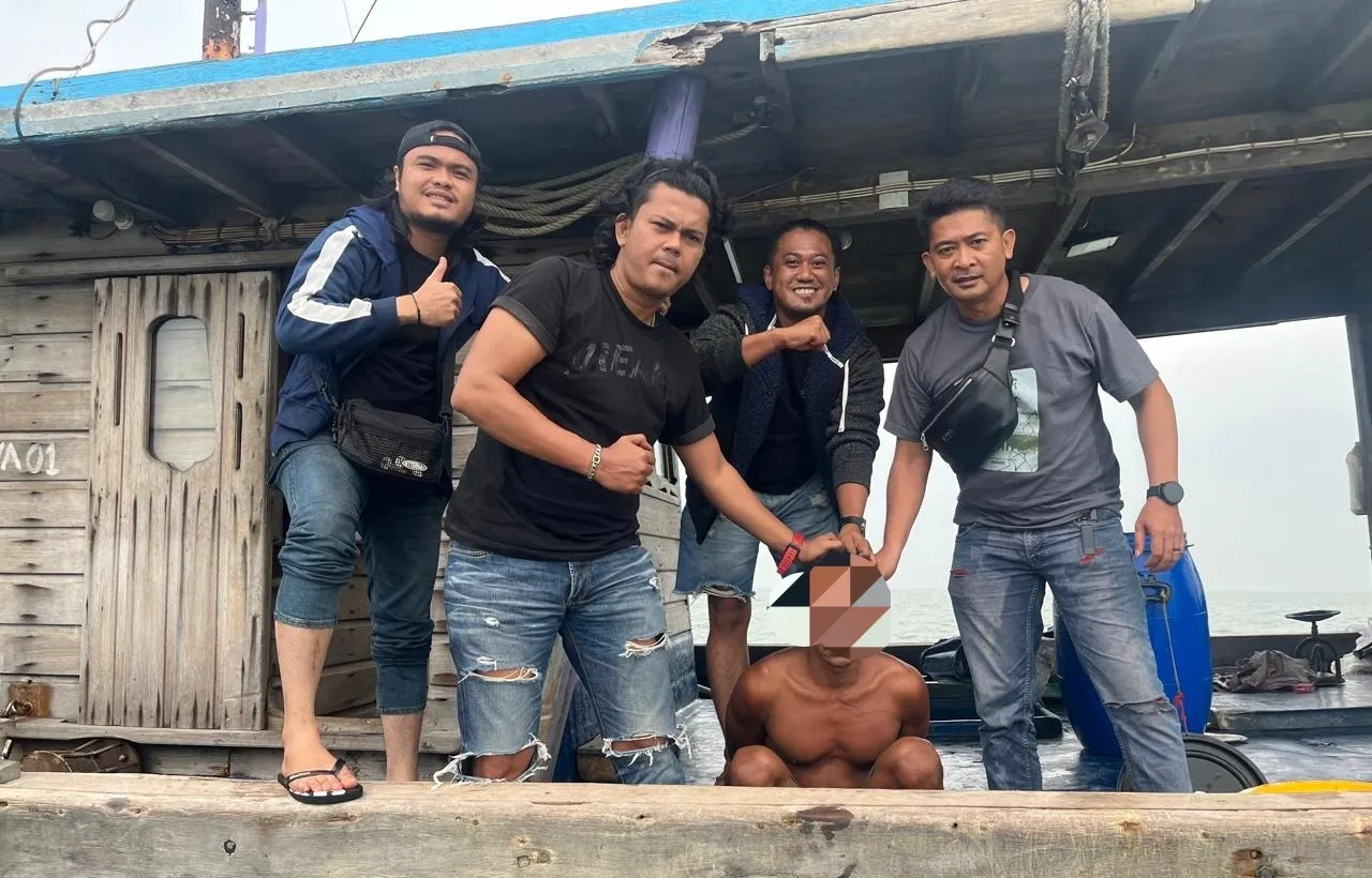 Polres Aceh Tamiang Tangkap Buronan Kasus Penganiayaan Berat di Perairan Riau