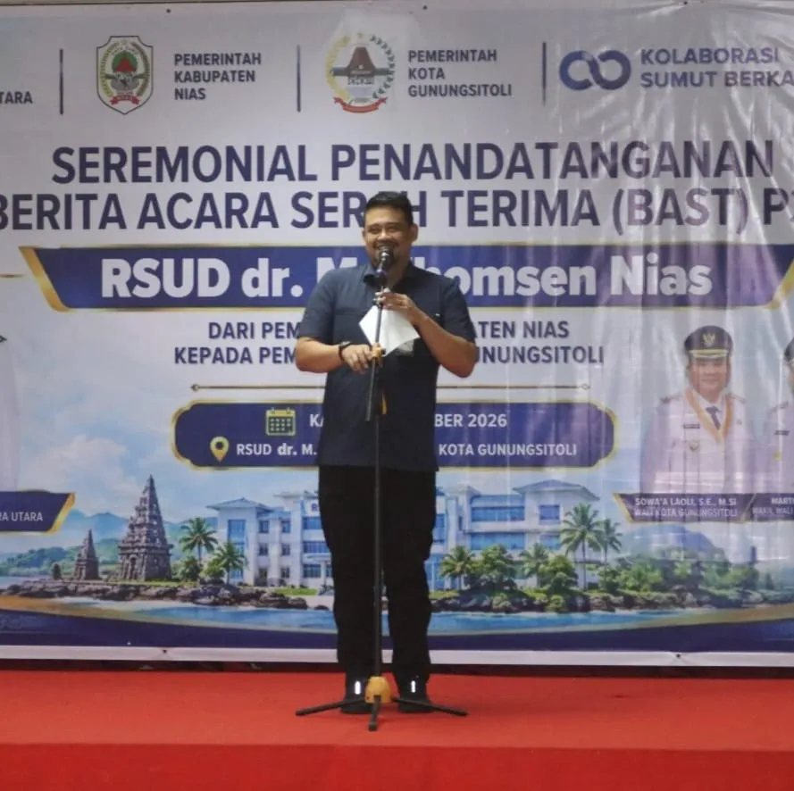 Gubsu Hadiri Penyerahan RSUD dr. M. Thomsen Nias