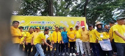 Andar Amin Harahap Apresiasi Antusiasme Masyarakat Rayakan HUT ke-62 Golkar di Lapangan Merdeka Medan