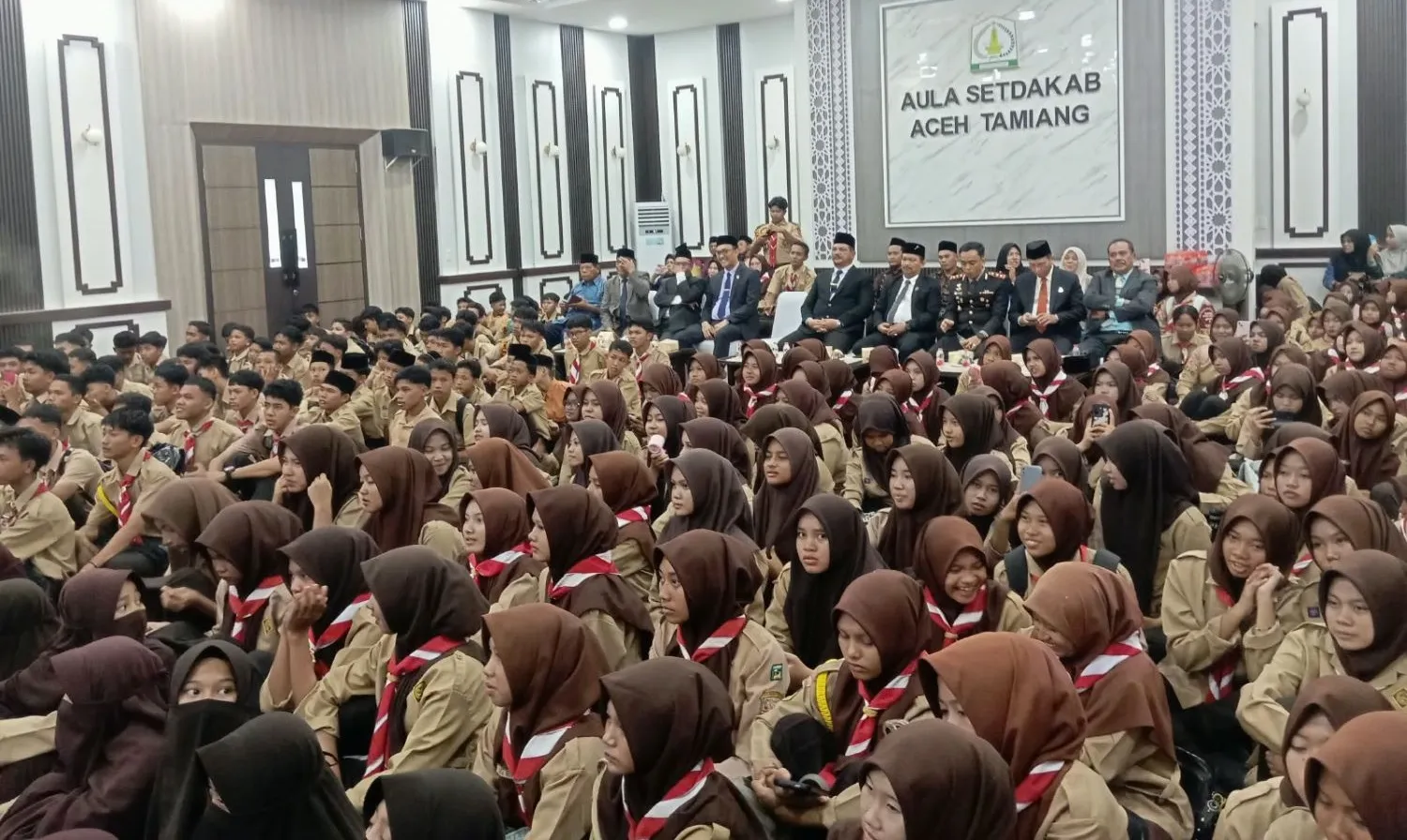 Kwarcab Pramuka Aceh Tamiang Gelar Nobar Film G30S/PKI