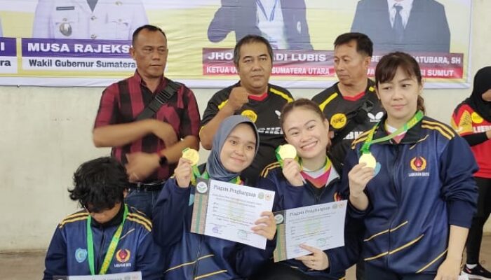 Tenis Meja Sumbang Emas Ketiga Labuhanbatu