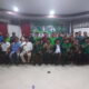PARA peserta dialog pubik dan narasumber berfoto usai acara Dialog publik, 489 Hari pemilu Siapkah kita." Yang dilaksankan Pengurus Anak Cabang ( PAC) Gerakan Pemuda Ansor Tebing Tinggi dan Bandar khalifah di Sergai, kemarin. Waspada/Ist