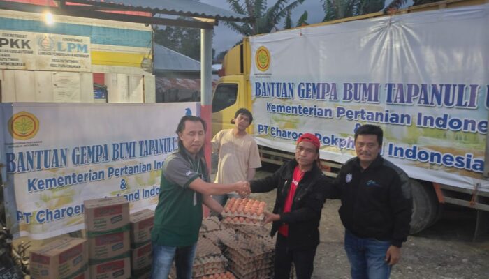 PT CPI Salurkan Bantuan Korban Gempa Bumi Taput