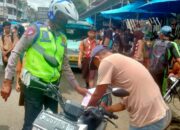 Polres P.Siantar Beri 560 Tilang Teguran Operasi Zebra Toba