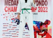Zineddin Ziddane Bangga Raih Emas Taekwondo Medan Championship