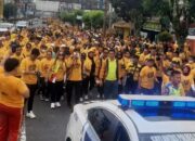 3.500 Peserta Ikuti Jalan Sehat Golkar Siantar
