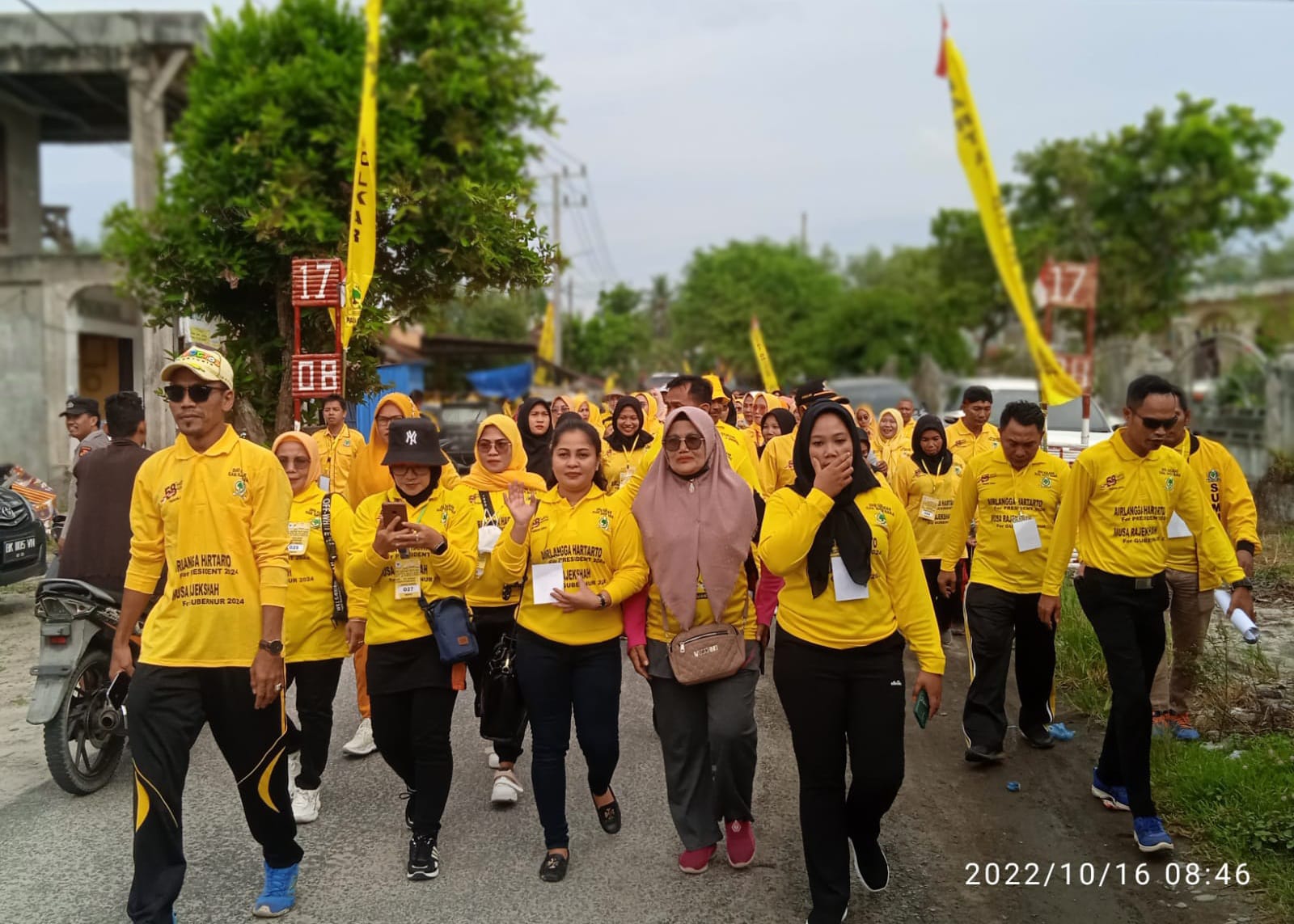 Jalan Sehat Sambut HUT Partai Golkar Di Batubara