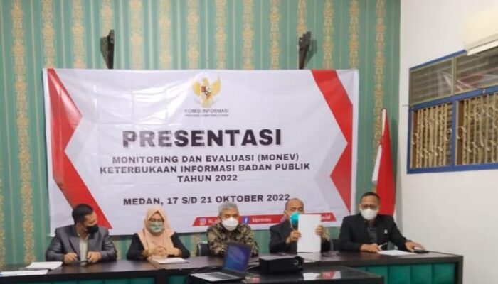 Komisi Informasi Sumut Gelar Presentasi Monev Badan Publik Tahun 2022