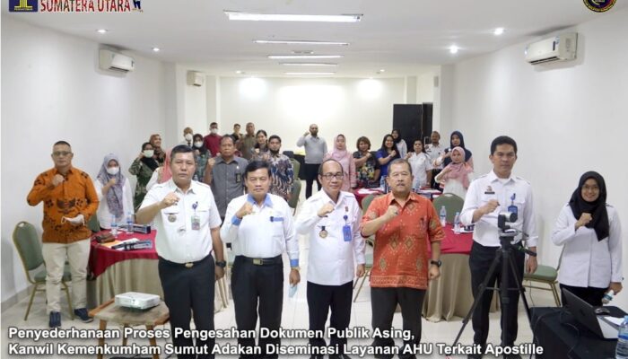 Kanwil Kemenkumham Sumut Adakan Diseminasi Layanan AHU Terkait Apostille