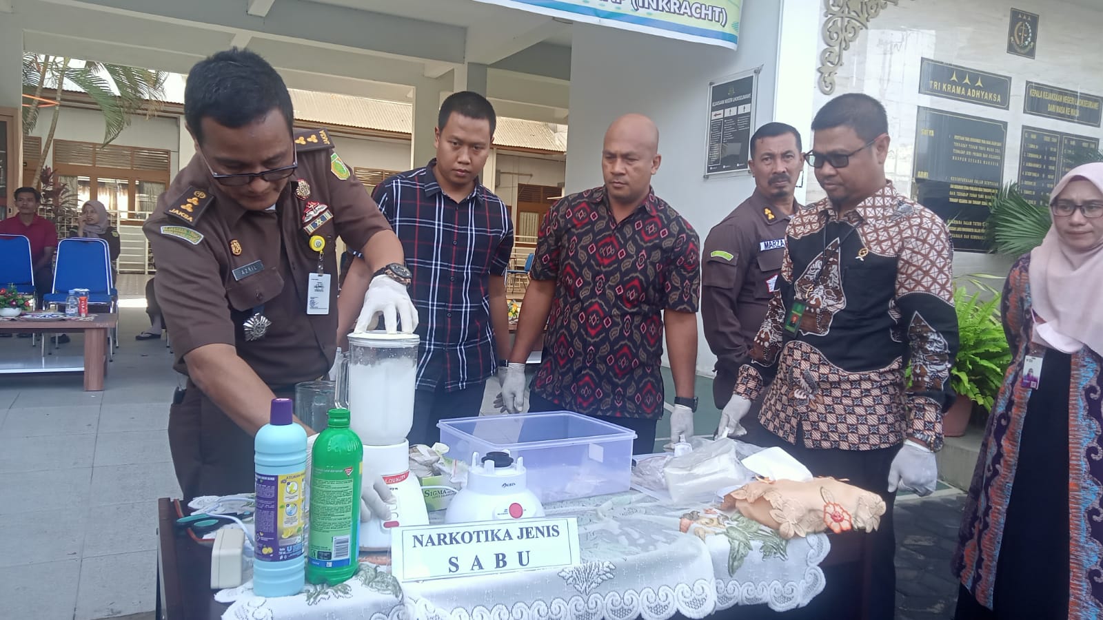 Kejari Lhokseumawe Musnahkan BB 3 Kg Sabu