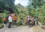 Bhabinkamtibmas Cek Lokasi Longsor Di Gp Suka Jadi Makmur