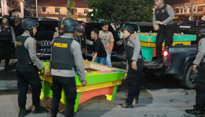 Polsek Percut Seituan Sita 4 Mesin Judi Tembak Ikan