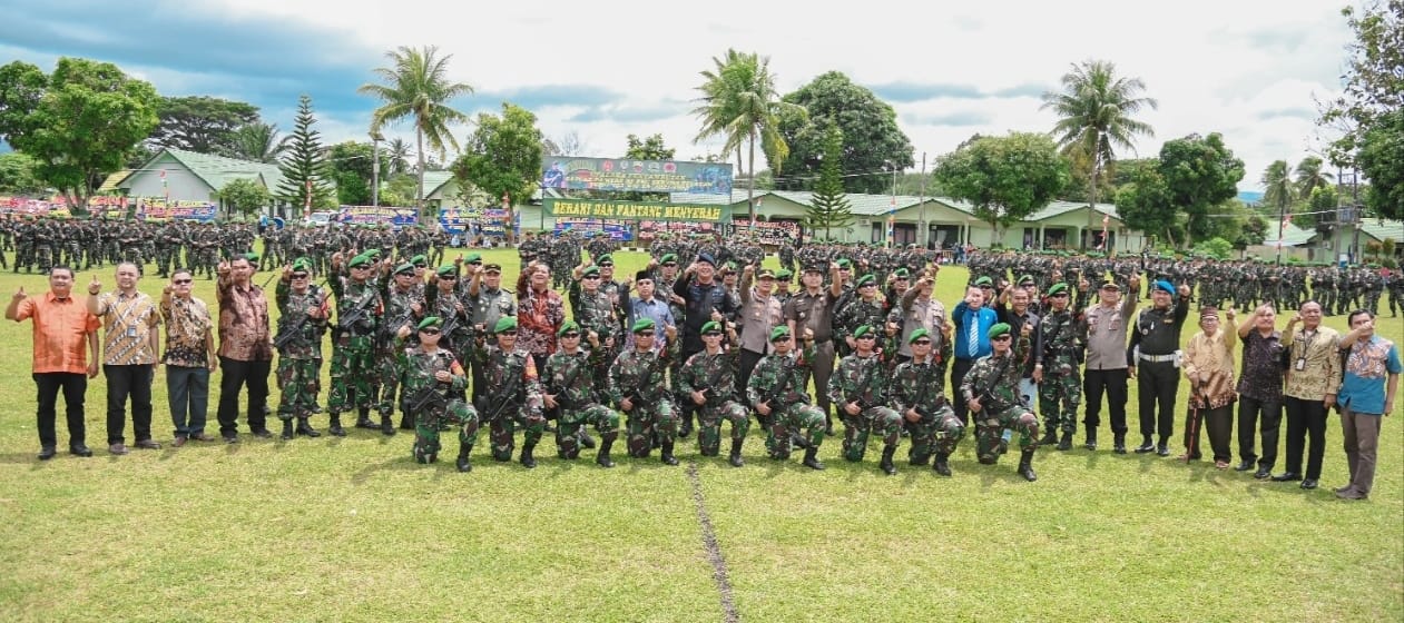 Wali Kota Sidempuan Sambut Kepulangan Yonif 123/RW Penjaga Perbatasan RI-PNG