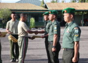 Kodim 0104/Atim Gelar Upacara Korp Raport Personel Pindah Satuan