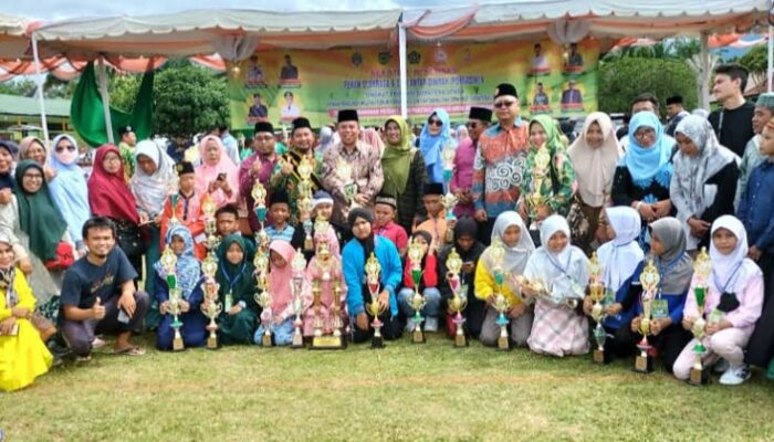 Kontingen MDTA Kota Medan Ukir Prestasi Sebagai Juara Umum Di Porsadin V