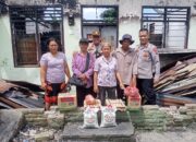 Korban Kebakaran Dapat Bantuan Sembako Dari Kapolres Simalungun