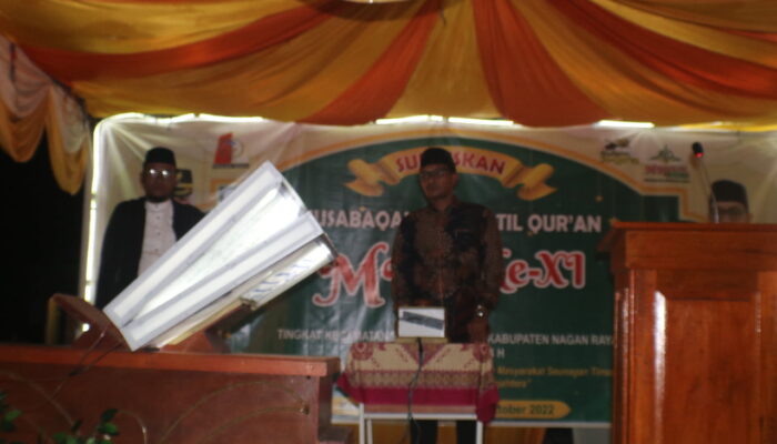 Camat Buka MTQ XI Tingkat Kecamatan Seunagan Timur