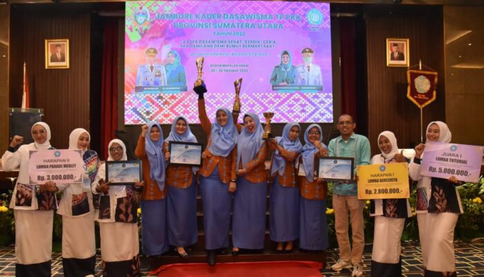 TP PKK Batubara Boyong Piala Jambore Kader Dasawisma Provsu