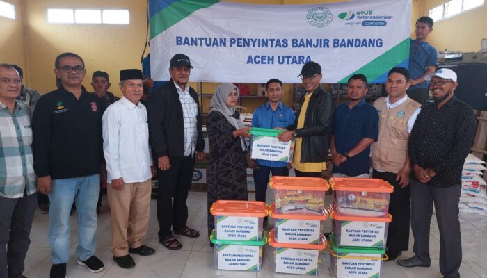 LAZ Al-Maghfirah BPJS Ketenagakerjaan Bantu Penyintas Banjir Aceh Utara